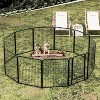 FURNIinspire Pet Crates and Houses, Large Foldable Cat Cage, Crate Exercise Place, Pet Fence Enclosure With Gate, Black, 32.67"*27.95"*5.9" - 3 of 4