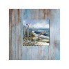 Cottage Garden West of The Wind Shore Break Blue, Tan, Green 24 x 24 Inch Waterproof Gallery Wrapped Canvas, Outdoor Garden, Yard, Patio All Weather - 2 of 2