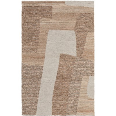 Pollock Modern Abstract Brown/Tan/Ivory Area Rug