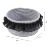 REGALWOVEN Odorless Cotton Rope Handcrafted Compact Size Multiple Use Open Storage Bins 1 Pc - 3 of 4