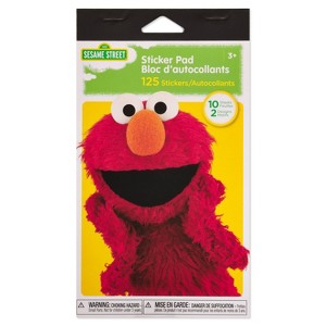 Sesame Street Elmo 125ct Sticker Pad: Carlton Cards, Favorite Character, Birthday, All Ages, 10 Sheets, Elmo & Cookie Monster - 1 of 3