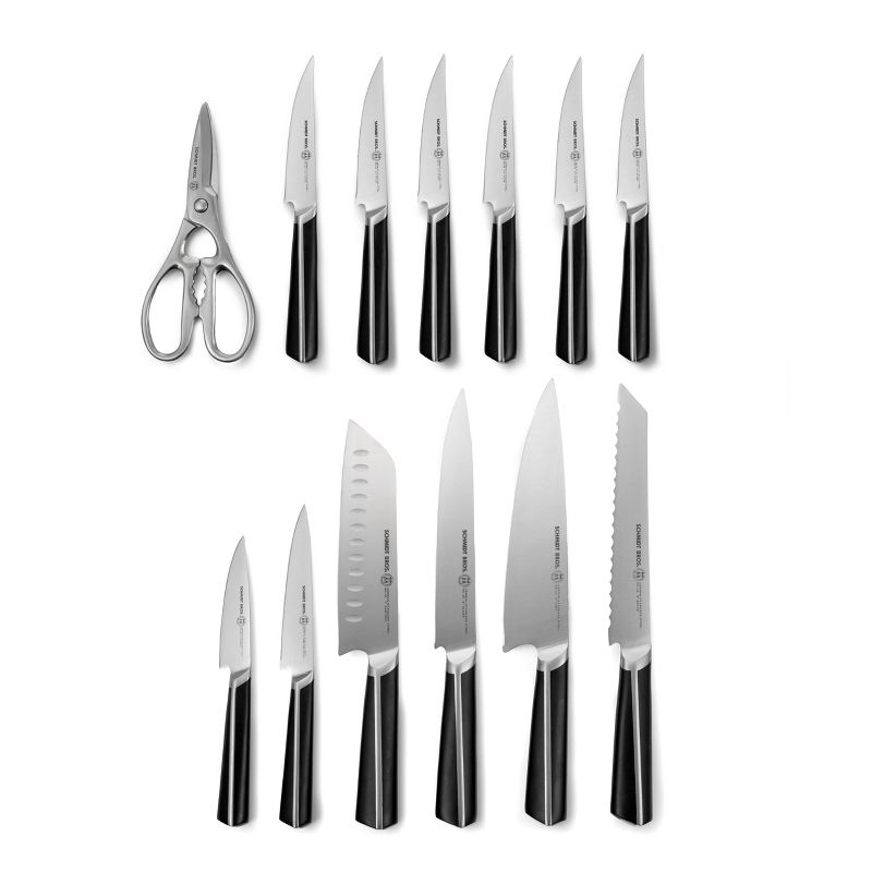 Schmidt Bros Cutlery Highline 14pc Knife Block Set Black/Silver, 2 of 8