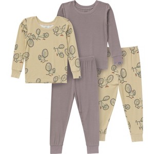 Modern Moments by Gerber Boy Baby, Toddler and Little Kid 4-Piece Snug Fit Pajama Set, Bicycle - 1 of 4