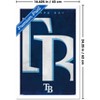 Trends International MLB Tampa Bay Rays - Logo 25 Framed Wall Poster Prints - 3 of 4