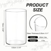 Unique Bargains Glass Bouquet Floating Candle Decorative Cylinder Vase Clear - 2 of 4