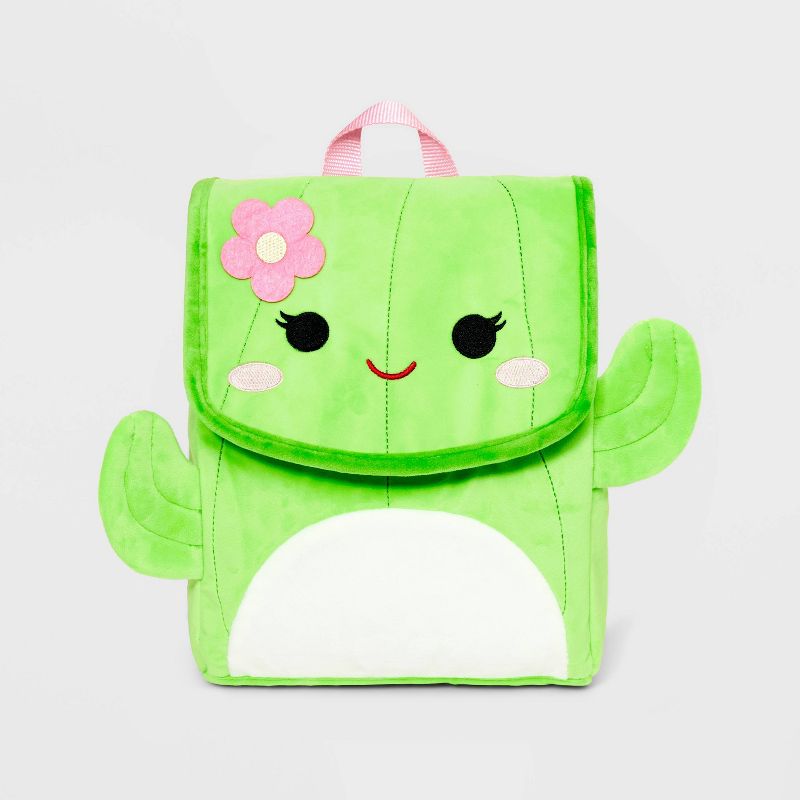 Kids&#39; Squishmallow Cactus 11.6&#34; Flap Backpack - Green, 1 of 5
