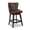 Jennifer Taylor Home Holmes 27" Tufted High-Back 360 Swivel Counter-Height Barstool - image 2 of 4