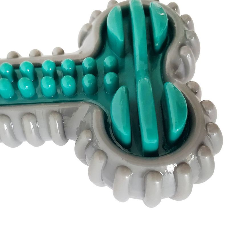 American Pet Supplies 6-Inch Dental TPR Double Layer Bone - Dog Toy for Light-Medium Chewers, 2 of 5