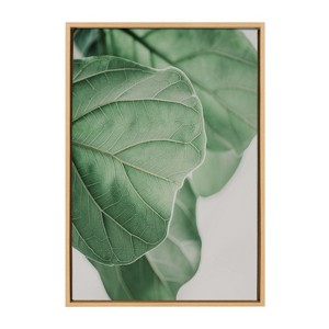 Kate and Laurel Sylvie Plant Study 6 Framed Canvas by Alicia Abla, 23x33, Natural - 1 of 4