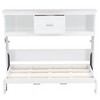 Merax Twin Size Murphy Bed with USB Charging Station, Drawer Storage & Decorative Cabinet Design - 4 of 4
