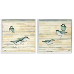 Stupell Industries Sandpipers Abstract Water Shoreline, 12" x 12" - 1 of 4