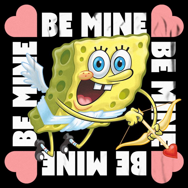 Men's SpongeBob SquarePants Cupid Be Mine T-Shirt, 2 of 6