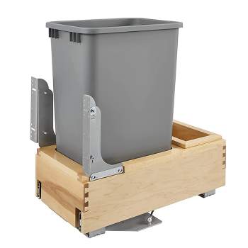 Bottom Mount Under Sink Double Trash Bin Pull-Out, with 15 Liter