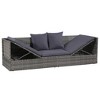 vidaXL Patio Bed Gray 78.7 in.x23.6 in. Poly Rattan - 3 of 4