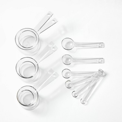 6pc Stainless Steel Measuring Spoons Silver - Figmint™