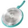 Gibson Rexford 11 Inch Ceramic Nonstick Aluminum Pancake Pan in Linen - 4 of 4