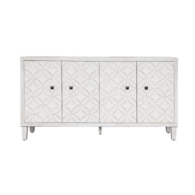 NicBex Modern 59.84 Inch Sideboard Buffet Cabinet with 4 Doors for Kitchen,Living Room,White