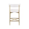 Meridian Furniture,Rivage Cream Durable Linen Textured Fabric Stool, Set of 2 - 2 of 4