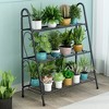 COZONY Iron Plant Stand, Multi-Tiered Modern Floor Shelf for Indoor and Balcony Flower Pots, Easy Assembly - 3 of 4