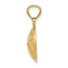 Black Bow Jewelry 14k Yellow Gold 2D Textured Basketball Pendant, 13mm (1/2 inch) - 2 of 4