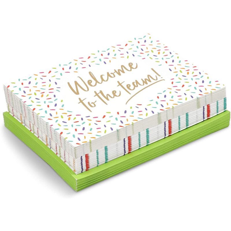 Pipilo Press 36 Pack Welcome Cards with Envelopes for New Employees, Business Gifts, Guests, Confetti Design, Blank Interior, 5 x 7 In, 3 of 8
