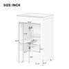 NicBex Bathroom Vanity with Sink,Bathroom Sink Vanity with Soft Closing Door,18/18.3/18.5 inch Bathroom Sink Cabinet for Bathroom,White/Black - image 3 of 4