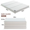 Dyonery 6 Inch Foldable Mattress,Full Size Trifold Mattress Folding Bed,Memory Foam Floor Sleeping Mattress, Silver Golden - 2 of 4