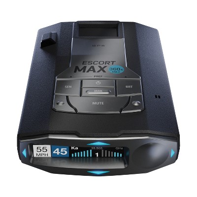 Escort MAX 360 MKII Radar and Laser Detector Bluetooth Enabled, 360°  Directional Arrows, Exceptional Range, Shared Alerts, Drive Smarter App,  Black