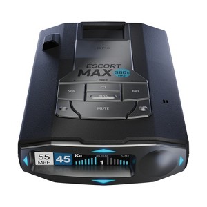 ESCORT® MAX 360®c MKII Color OLED Laser Radar Detector with 360° Awareness and Dual-Band Wi-Fi® in Black - 1 of 4