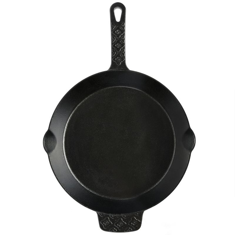 Spice By Tia Mowry 10 Inch Pre-Seasoned Cast Iron Skillet in Black, 2 of 7