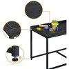 NicBex Modern Square Coffee Table Set of 5 with 4 Storage Stools and Metal Frame for Living Room - 4 of 4