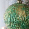 NAYSAYE Party Decoration and Accessories Glass Christmas Ball Ornament Set for Holiday Celebration, Green, 4.7"*4.7"*0.11" - 3 of 4