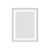 PAGED LED Bathroom Mirror with Front and Backlight, Wall Mounted Vanity Mirror with Aluminum Frame, Anti-Fog, Memory, 3 Colors - 2 of 4