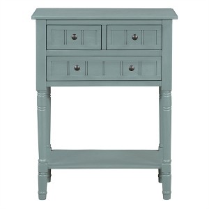 OUTSUPPLY Slim Console Table with 3 Drawers & Shelf, Narrow Sofa Table for Living Room, Hallway - 1 of 4