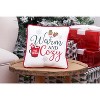 C&F Home 10" x 10" Warm and Cozy Cocoa Mug Christmas Pillow - 4 of 4