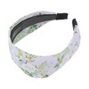 Unique Bargains Fresh Flowers Wide Headband White 1 Pc - 4 of 4