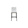 Meridian Furniture,Burke Cream Boucle Fabric Bar Stool - 2 of 4