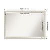 Amanti Art Bethany Beveled Wood Framed Bathroom Vanity Wall Mirror - 3 of 4