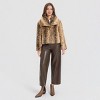Women's Cropped Faux Fur Jacket - A New Day™ - 4 of 4