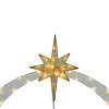Wovenbyrd Holiday Time Set of 4 Light-Up Neutral-Colored Nativity Scene Family Christmas Decoration, - 3 of 4