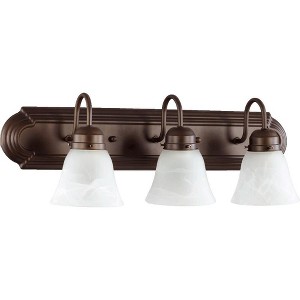 Quorum Lighting 3 - Light Vanity in  Oiled Bronze - 1 of 1