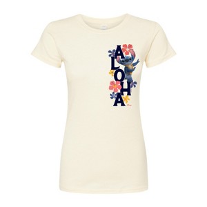 Women's - Lilo and Stitch - Aloha Stitch Fitted Graphic T-Shirt - 1 of 2