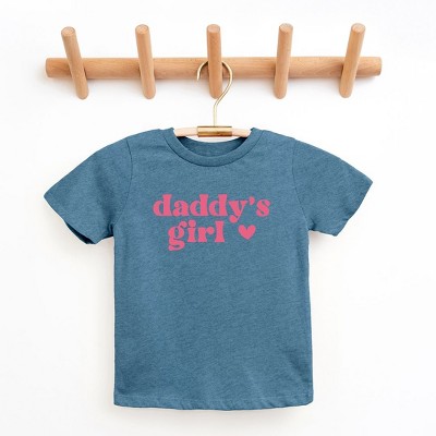 The Juniper Shop Daddy's Girl Heart Toddler Short Sleeve Tee