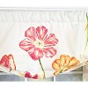RLF Home 100% Cotton La Tulipe Butterfly With Poly/Cotton lining Rod Pocket Valance 50" x 16" White - 4 of 4