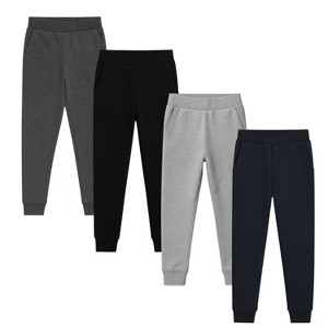 Kids 4 Pack Ultra Soft Fleece Sweatpants | Comfort & Essentials - 1 of 4