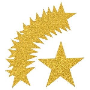 Unique Bargains Decorative Party Wedding Cardboard Five Star Paper Cutouts - 1 of 4