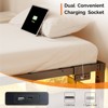 Angel Sar Black Twin Size Metal Platform Bed Frame with USB/Type-C Ports & RGB LED Lights, Heavy-Duty 900lb Capacity No Box Spring Needed - 3 of 4