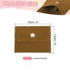 Unique Bargains Velvet Portable Earrings Bracelets Snap Button Jewelry Storage Bag 12 Pcs - 2 of 4
