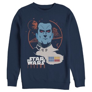 Men's Star Wars Grand Admiral Thrawn Galaxy Sweatshirt - 1 of 3