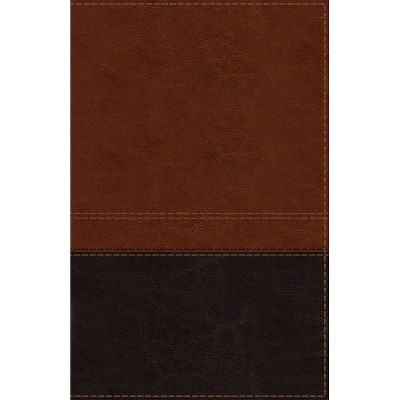 NIV, Reference Bible, Giant Print, Imitation Leather, Brown, Red Letter Edition, Indexed, Comfort Print - Large Print by  Zondervan (Leather Bound)